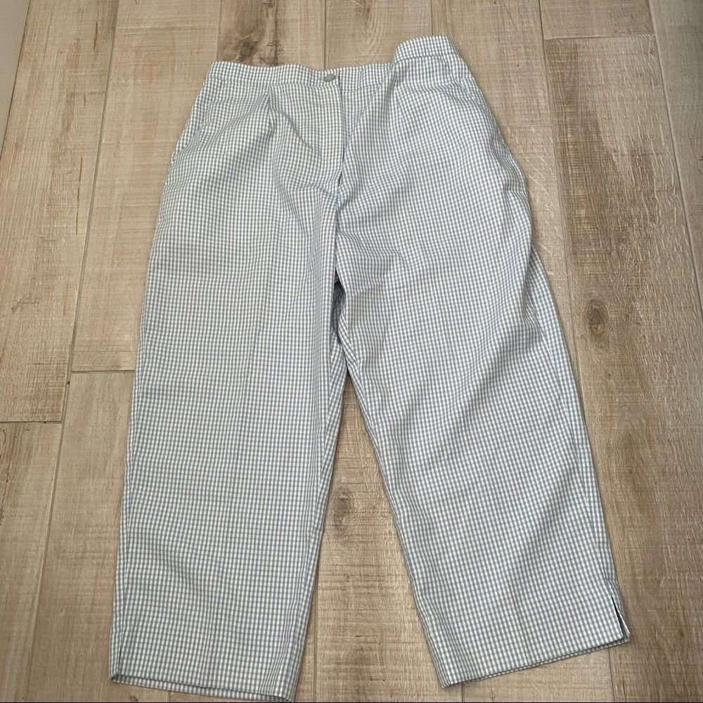 Tail Women’s Sz 6 Golf Pants Checked Cropped Pockets